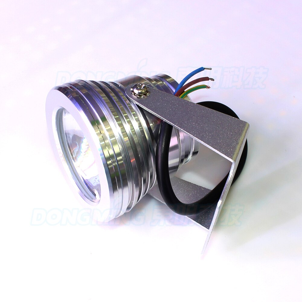 DC12V 10W LED Flood Light underwater led fountain lighting IP68 Waterproof underwater pool lights aluminum shell plane lens