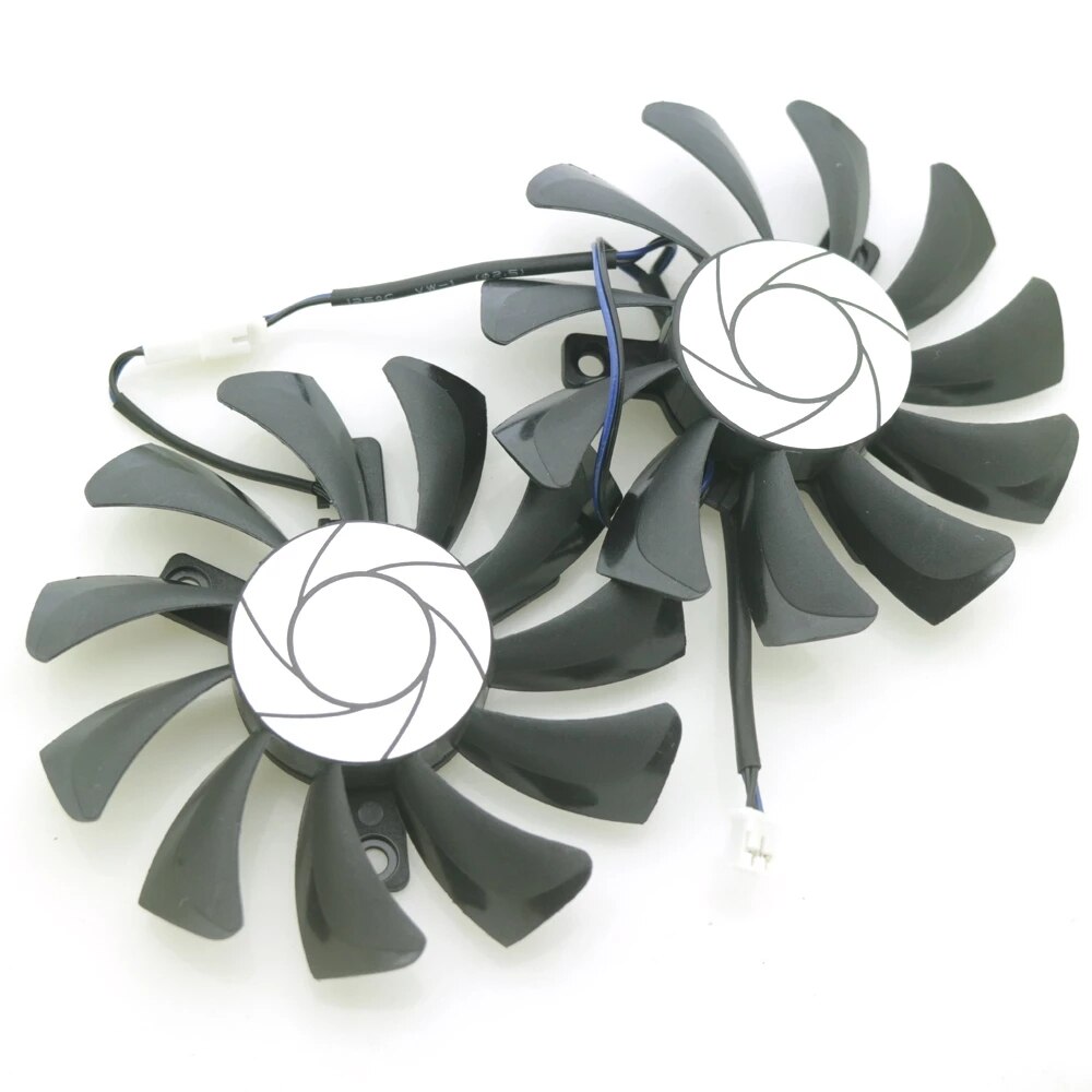 Ventilateur de refroidissement pour carte graphique MSI GTX 1050ti HA8010H12F-Z, 12V, 1050 a, 75mm, 2 broches, 1650: HA8010H12F-Z-Pair