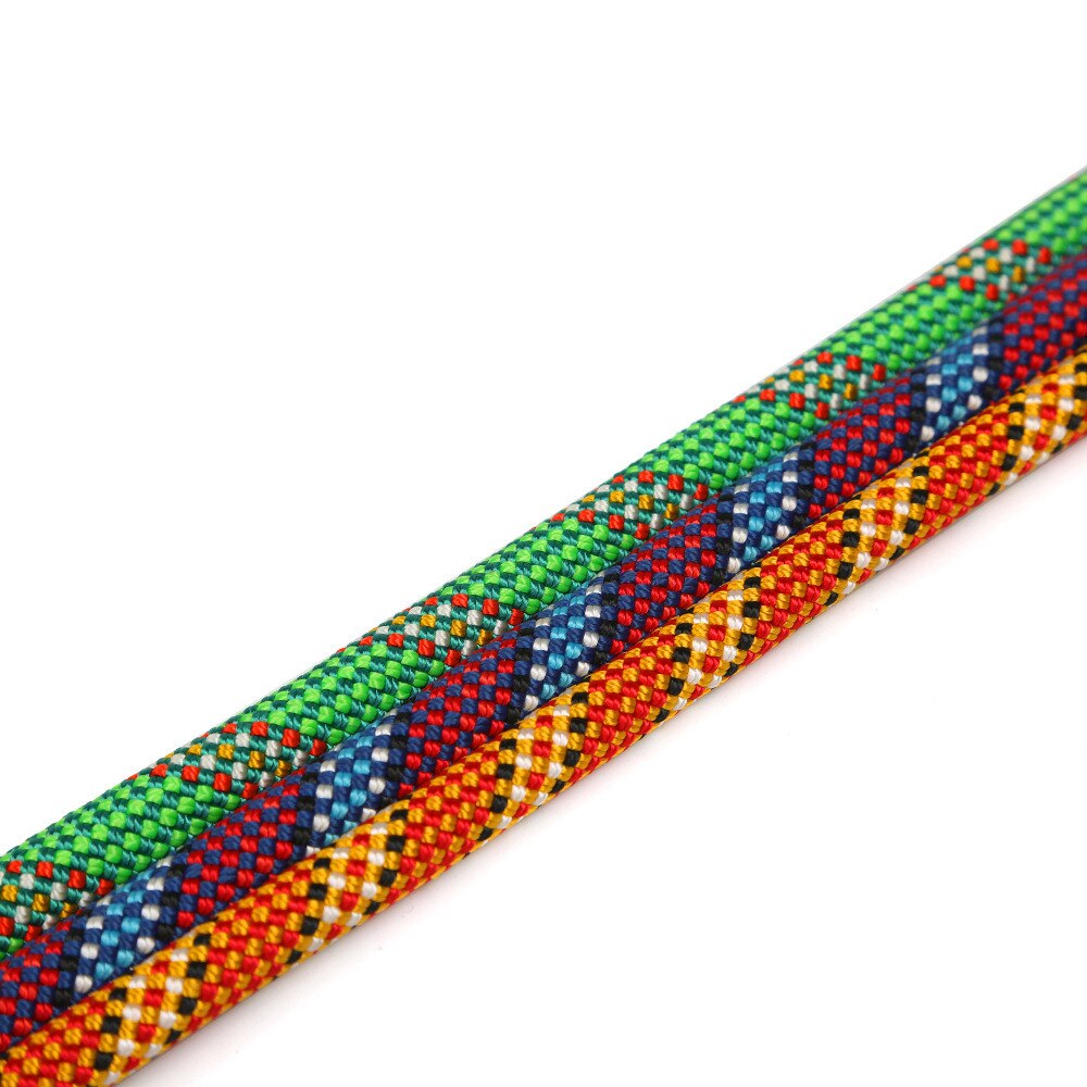 Climbing rope 10m/15m outdoor emergency rope wear-resistant 9.8mm diameter high-strength climbing accessories tool