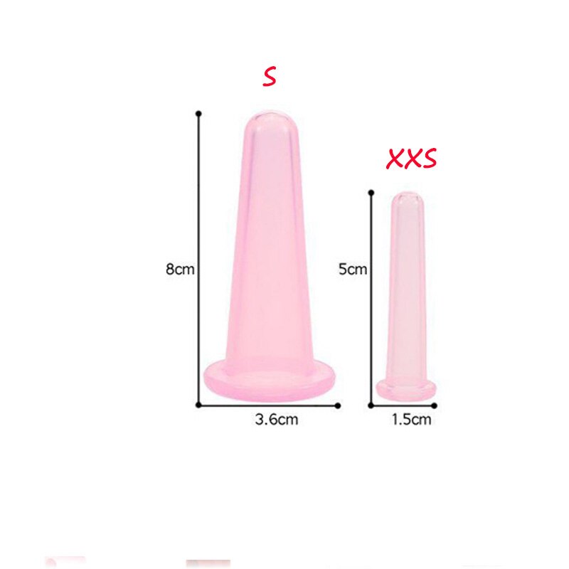 2 stücke Gesundheit Pflege Gesichts Silikon Dosen Schröpfen Tassen Hebe Massage Chinesischen Schröpfen einstellen Kleine Mini Auge Tasse Vakuum Tassen popularität