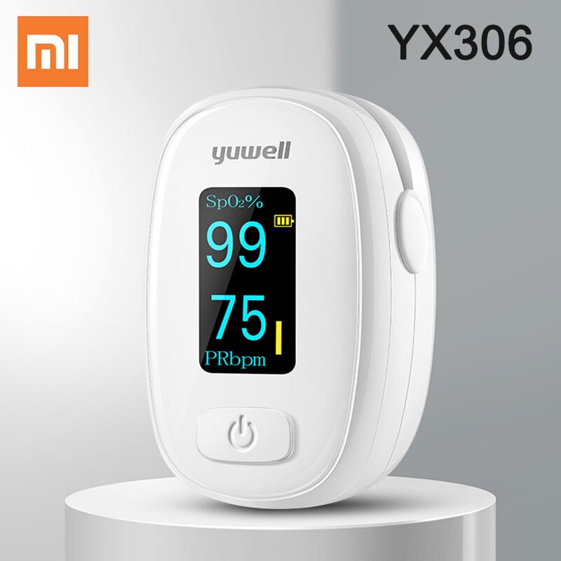 Xiaomi-oxímetro MI YX306 / YX102 / 303 Yuwell OLED, oxímetro de pulso para dedo, Clip para dedo, pulsómetro, monitor de ritmo cardíaco: YX306