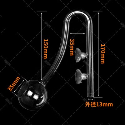 Erityinen lasiputki lilja pioni spin pintakerääjä sisäänvirtaus ulosvirtaus 13mm 17mm akvaario vesi kasvisäiliö suodatin mini nano: Pioni plus 13mm