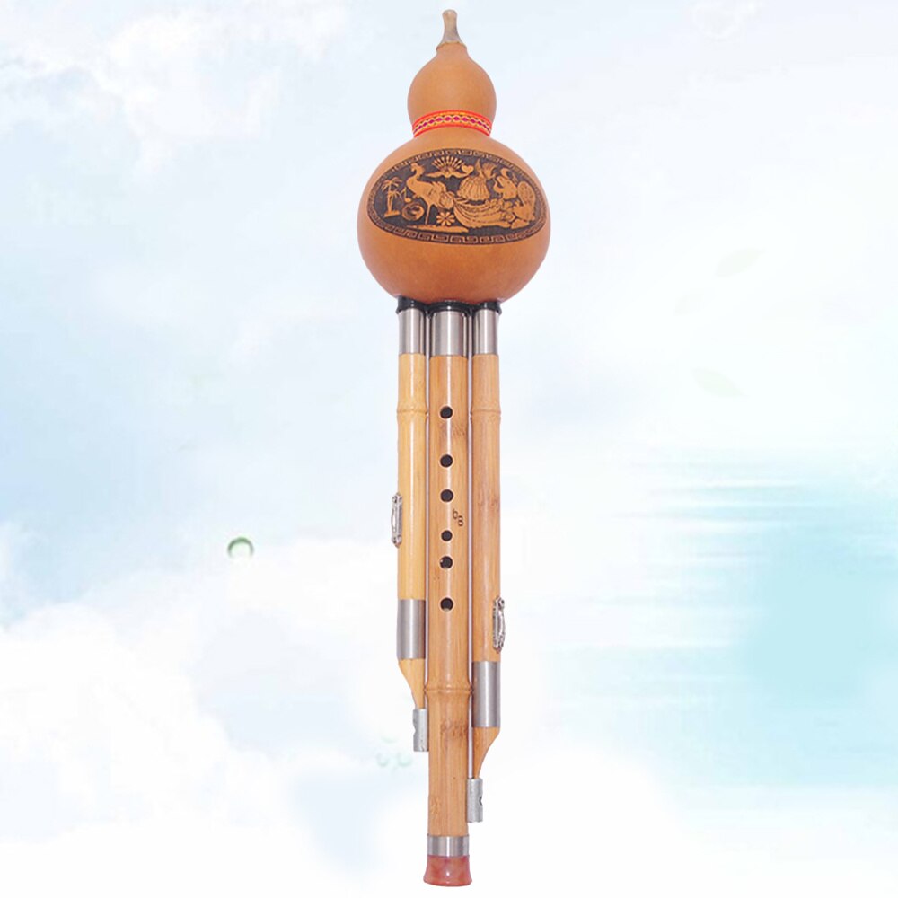 Handmade Hulusi Gourd Flute - Ethnic Bamboo Musical Instrument for Beginners & Music Lovers: Assorted Color 2