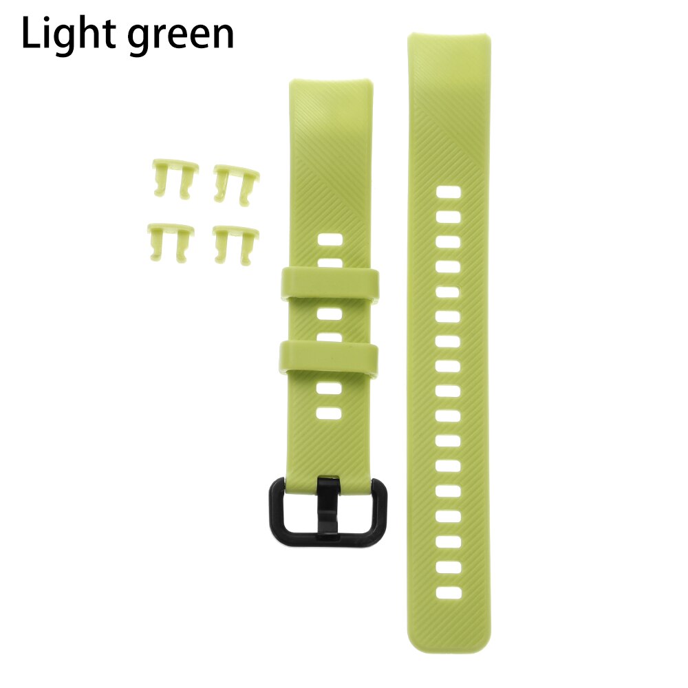 MIIQNUS 1PC Sport Armband ersatz Bunte Klassische Silikon Uhr Band Armband Armband Armband Für Huawei Honor Band 4: light green