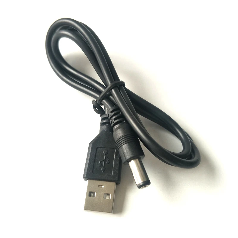 USB 2.0 Male A to DC 5.5mm x 2.1mm Plug DC Power Cord Socket Cable Line 5.5mm*2.1mm DC Plug Jack Connector 80cm