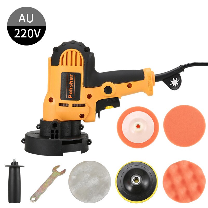 Electric Car Polisher Machine Auto Polishing Machine Sander Polish Waxing Tools Car Buffer Polisher Waxer With Stepless Speed: AU 220V-Set 2