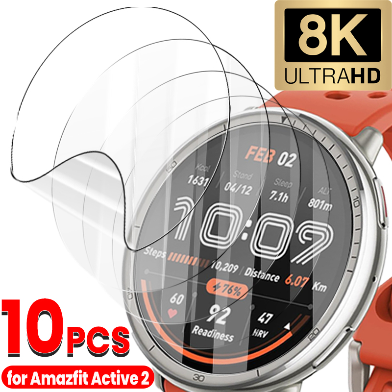 Protectores de pantalla de película de hidrogel de TPU flexibles para Amazfit Active 2 HD películas protectoras transparentes antiarañazos para reloj inteligente Active 2