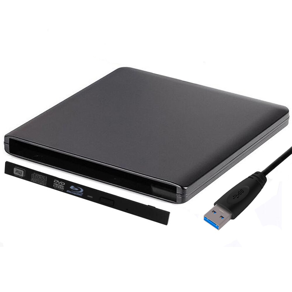 Slim Hard Plastic Usb 3.0 Sata 9.0/9.5Mm Externe Dvd Behuizing CD-ROM Case Voor Laptop Cd/Dvd blu-ray Optische Drive: 9.0 Blu-ray