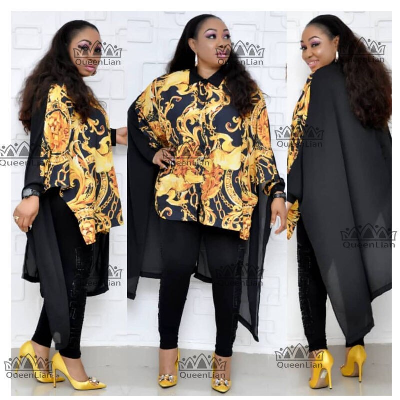 African Women CLothing Dashiki Printed Nightclub Style one Piece Dress For (T01#): yellow