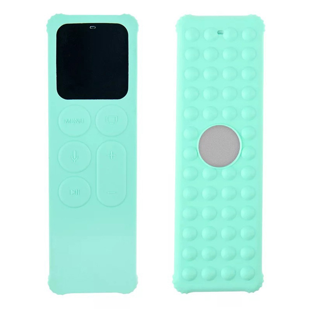 1Pc Remote Case Anti-Slip Silicone Full Cover Fit For Apple Tv 4th Generation Light Weight: Green