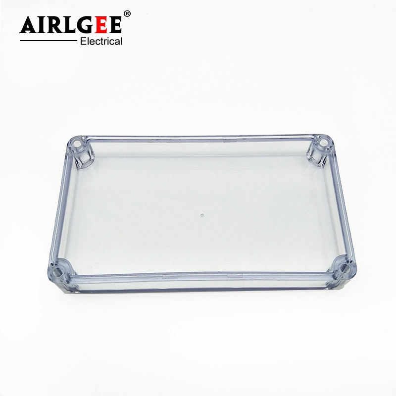 Ip65 abs plast støvtett forseglet boks utendørs klart deksel vanntett elektrisk koblingsboks 158mm x 90mm x 60mm