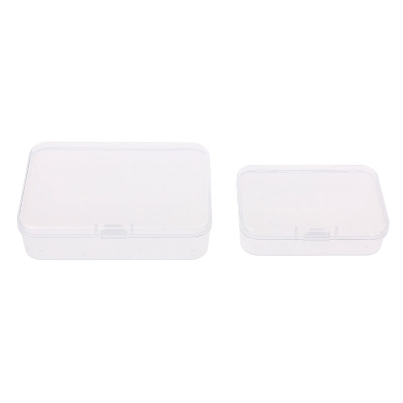 Small Transparent Plastic Storage Boxs Clear Square Multipurpose Display Case