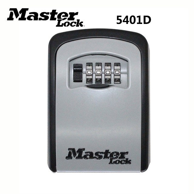 Master Lock Key Lock Box Wall Mounted Key Safe Box Weatherproof 4 Digit Combination Keys Storage Lock Boxes for Indoor Outdoor: 5401D
