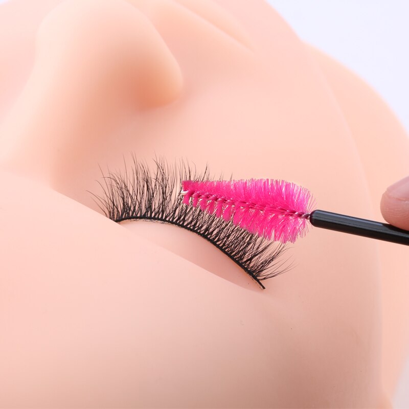 Brosse à sourcils en forme de goutte d&#39;eau, matériel en Nylon, pinceaux de maquillage, Extension de cils, outils de beauté, baguette à Mascara, 25/