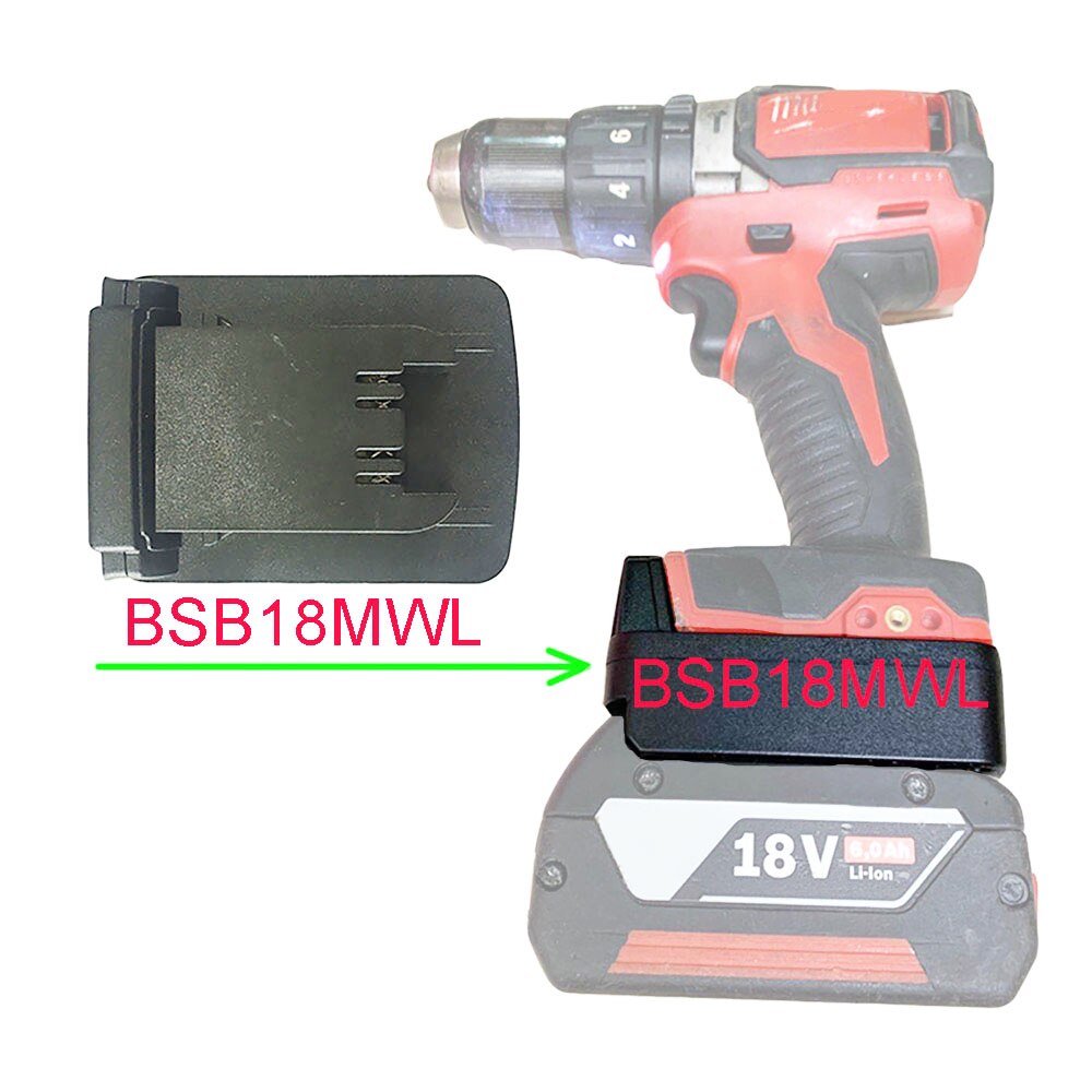 Li-ion batteri værktøj  mt20ml adapter konverter til makita bosch dewalt aeg ridgid devon worx hitachi batteri til milwaukee værktøj