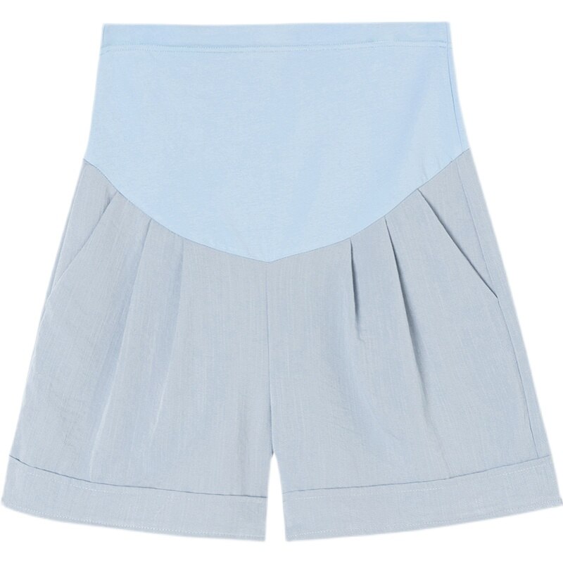 1535 # sommer Dünne Baumwolle Leinen Mutterschaft Shorts Einstellbar Bauch Breite Bein Lose Shorts für Schwangere Frauen Casual Schwangerschaft