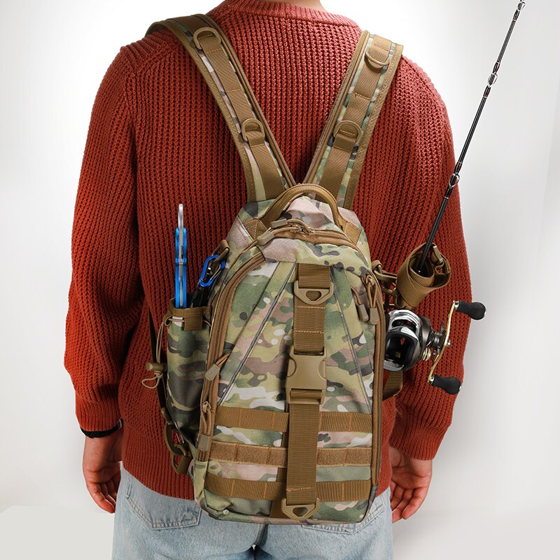 Vistas multifunctionele vistas nylon outdoor waterbestendig sling reel kunstaas tas zwart khaki camouflage