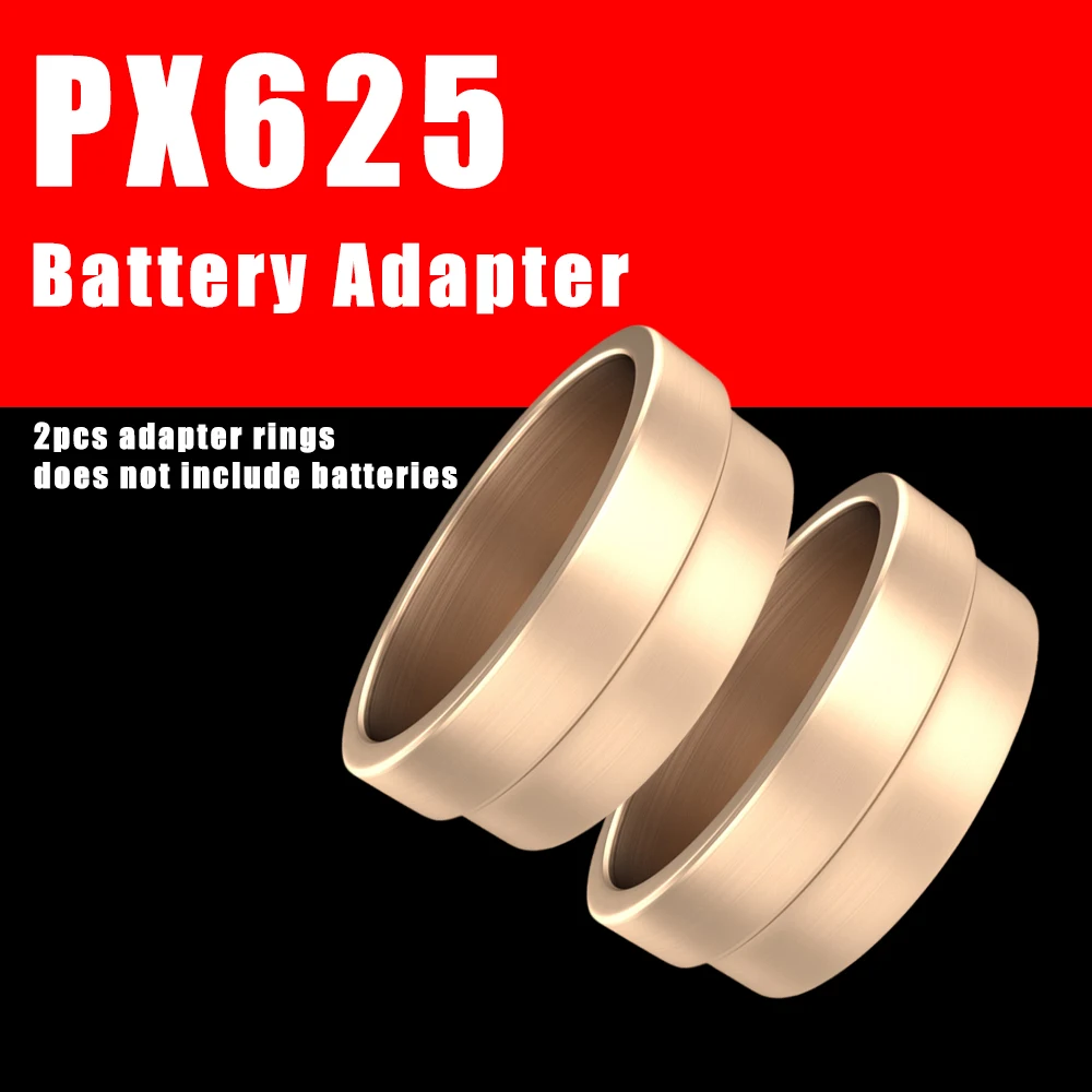 Adaptador de batería para cámara de película, medidor de exposición MR-9 PX625, accesorios para cámara, 2 uds.: Negro