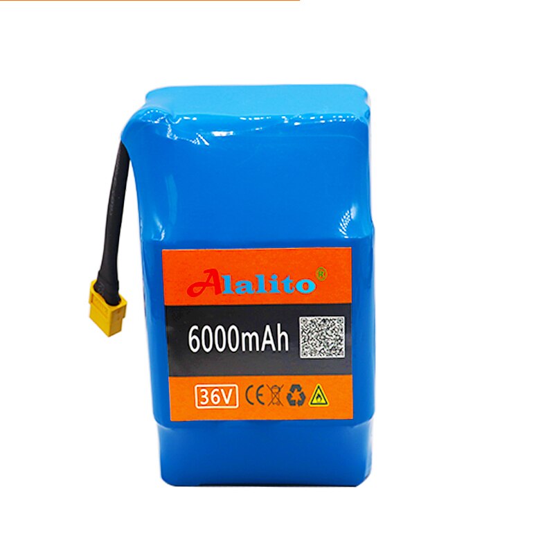 10S2P 36v lithium-ion rechargeable battery 6000 mAh 6.0AH battery pack for electric self-suction hoverboard unicycle