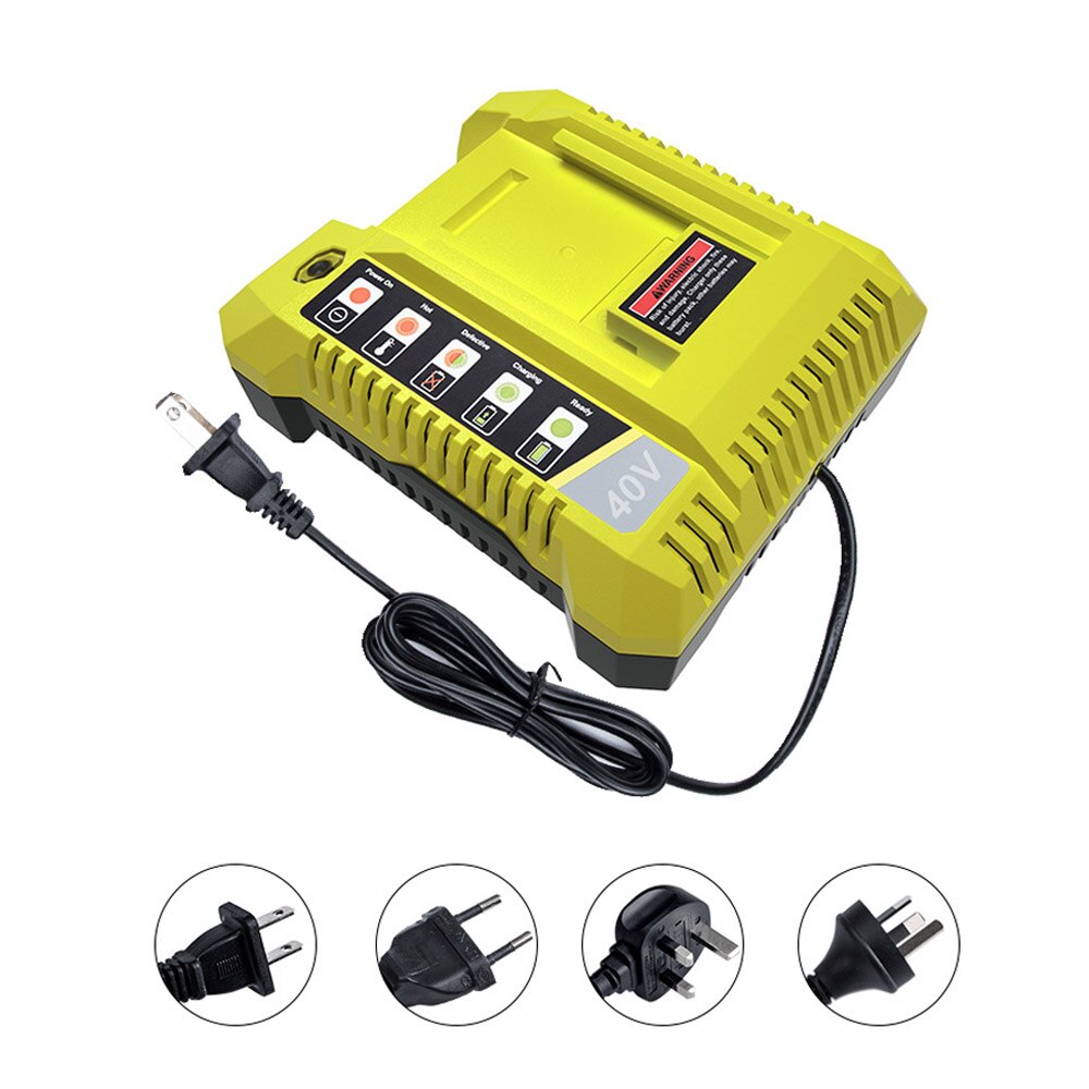 OP401 Lithium-Ion Battery Charger for Ryobi 40V Li-ion Battery OP4050A OP4015 OP4026 OP4030 OP4040 OP4050 OP400A OP403A ZROP401