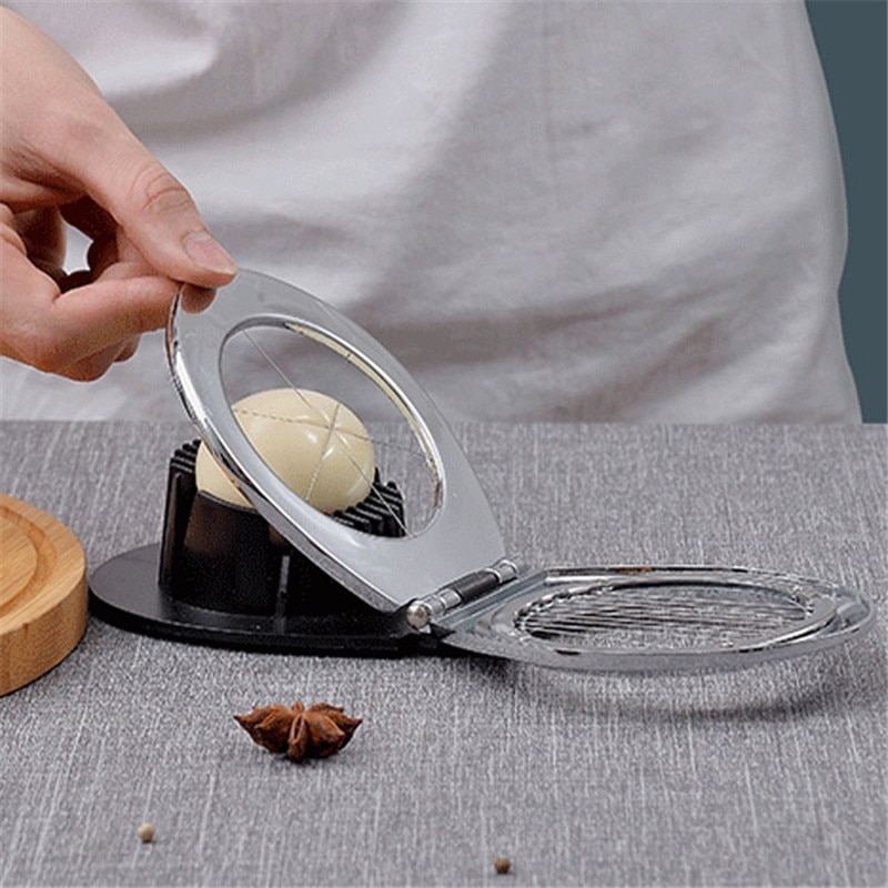 Multifunction Food Grade Stainless Steel Egg Slicer Eggs Cutting Egg Wedges Fruits Slicing Strawberry Cheese Kitchen Tool