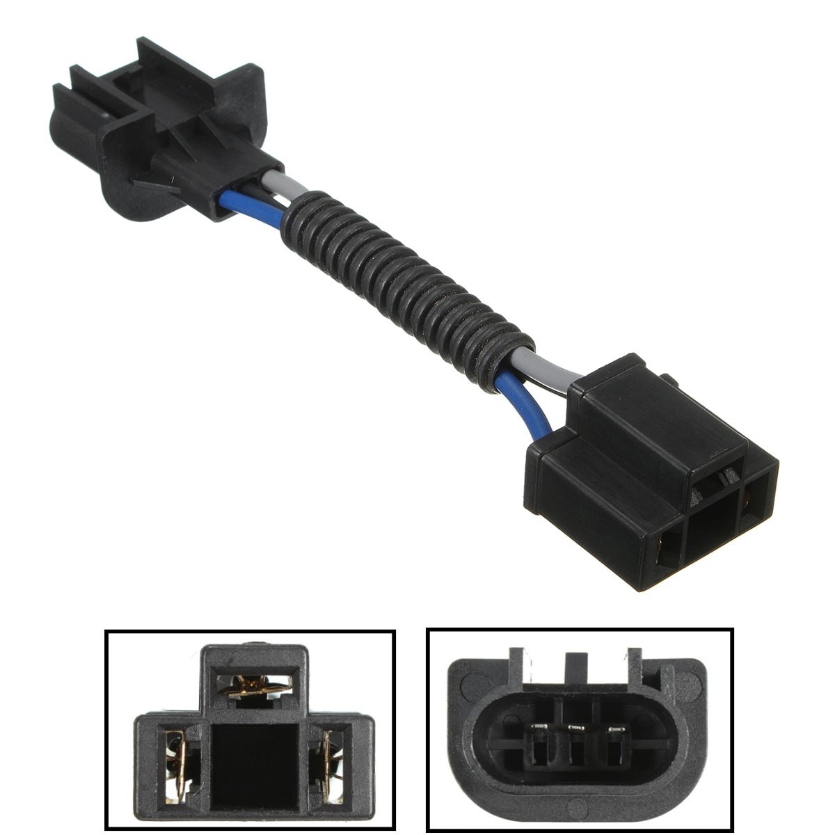 Conversion LED Headlight Adapter Socket H13 9003 to H4 9008 Harness Cord H4 Headlight Connector Fuse Socket Brand