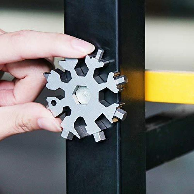Mintiml™18-in-1 Edelstahl Schneeflocken Multi-Werkzeug bilden Schlüssel 420 Multifuction Achteckige Schlüssel Weihnachten