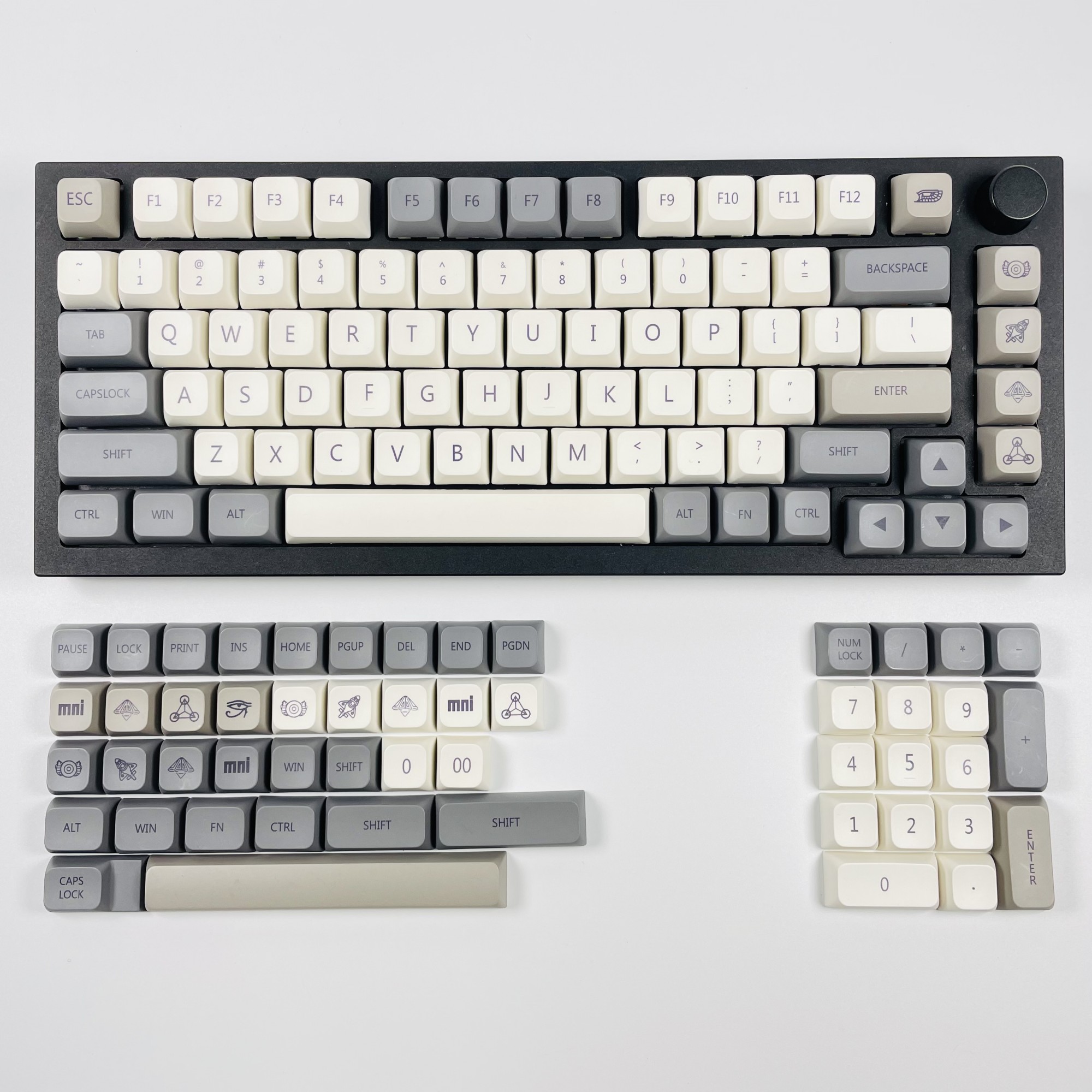 Pbt xda Schlüssel Deckel farbstoff Sublimation englisch/japanisch/russisch/koreanisch qishi thema kajkappen für spiele mechanische tastatur 133 tasten/einstellen: Braun