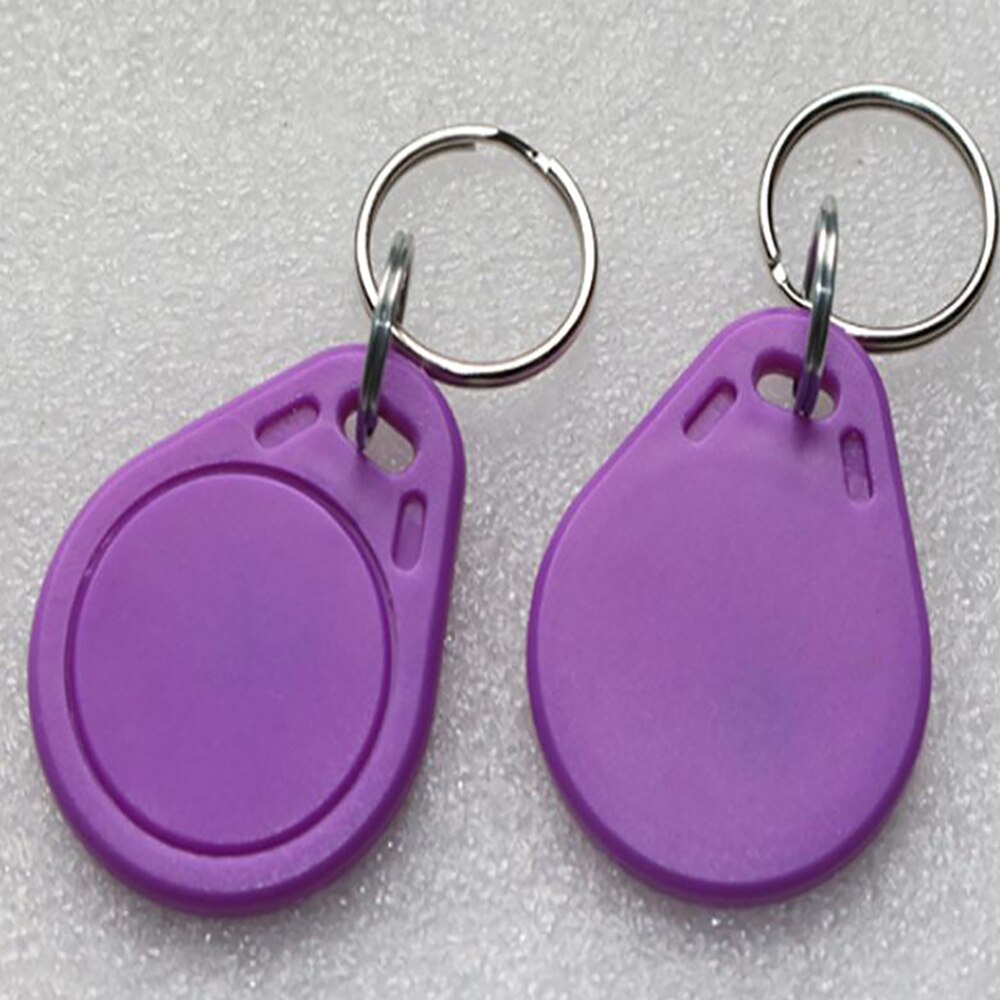 Llaveros NTAG215 NFC, tarjetas caseras NTAG215, 100 unidades: purple