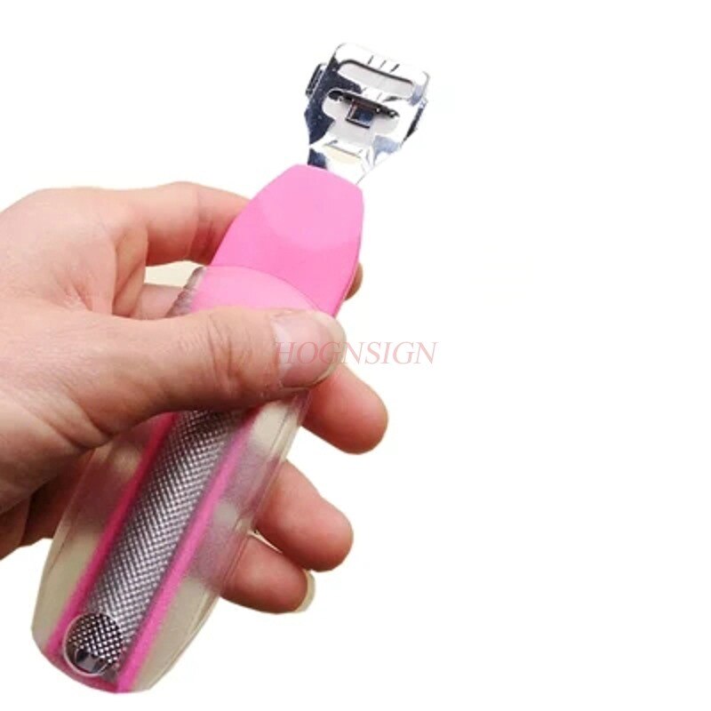 Pedikyrverktøy dobbelthodet fot høvelkniv sett dekor fotverktøy til død hud gammel mann skraping pedikyr kniv sliping