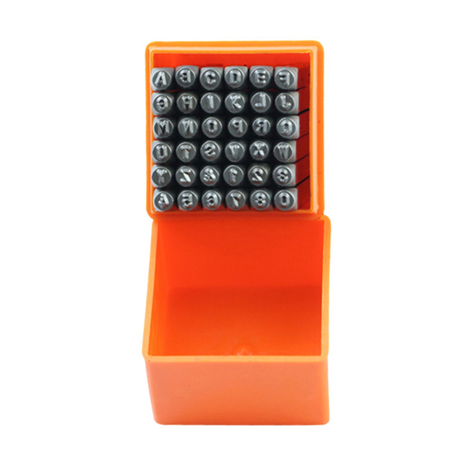 High 36 Pcs Stainless Steel Letter Number Stamps Punch Set Hardened Metal Leather Craft Stamp Tools Kit LG66: 2mm