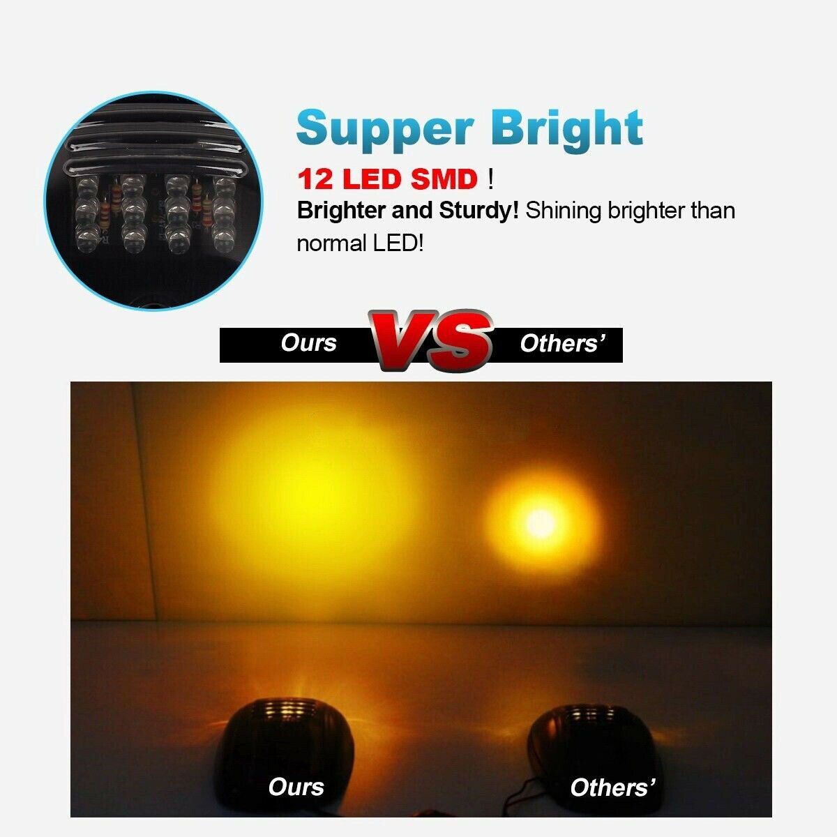 Kit Car Lights Attachment Fitting Night time Foggy day Cab Roof Top Marker