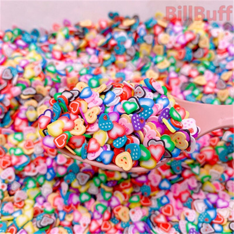 1000pcs/set Cake Fruit Slices Decor Additives For Slime Filler Supplies Clay Accessories Lemon For Nail Art Slime For Toy: Brown