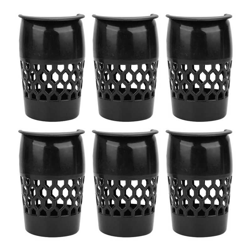 Cesta de billar de plástico de bolsillo, cesta de Snooker práctica colgante de fácil instalación, bolsillo de almacenamiento para mesa de billar, bolsillo de red para mesa de billar, 6 uds.