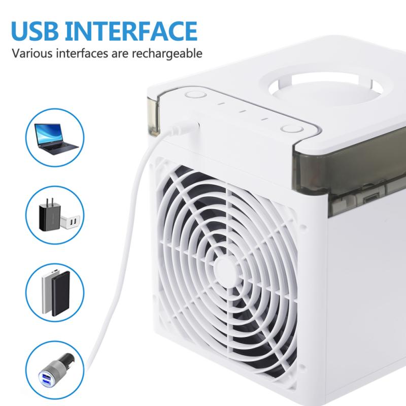 Mini ventilateur de bureau USB, refroidisseur d'air Portable, climatiseur, humidificateur, purificateur, accessoires de bureau et de maison