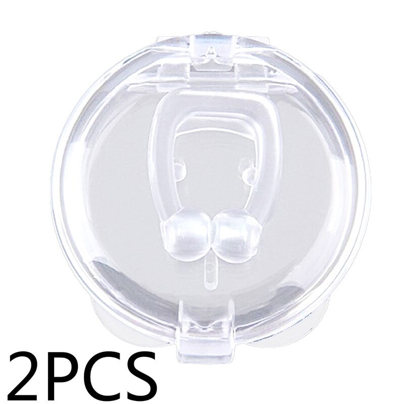 4/2/1 stk silikon magnetisk anti-snorke-enhet neseklemme sovevakt snorestopper nesepust antisnorking sover hele natten: 2 stk