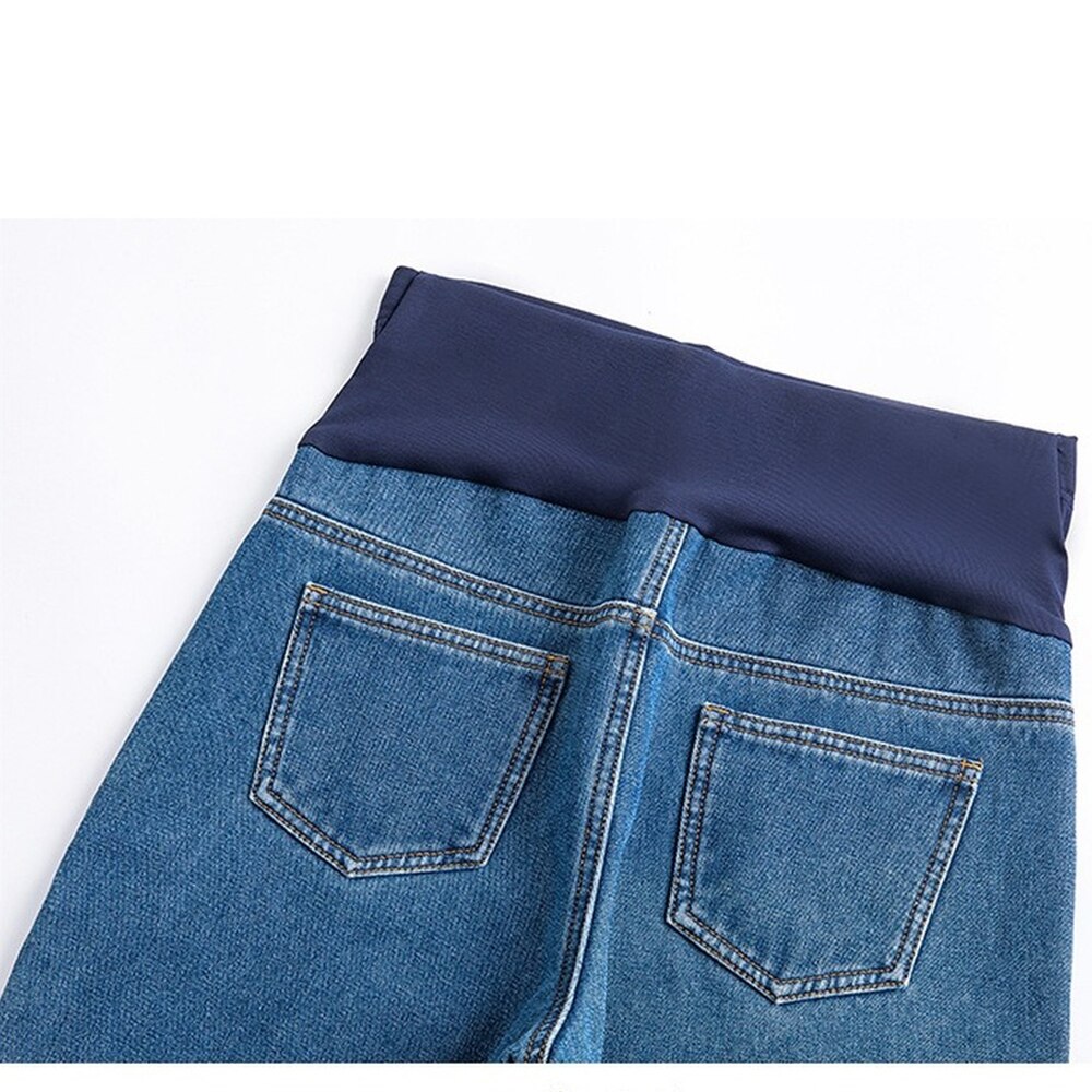 Schwangerschaft Bauch Hosen Freund-Jeans Mutterschaft Hosen Für Schwangere Frauen Kleidung Hohe Taille Schlauch verlieren Denim Jeans