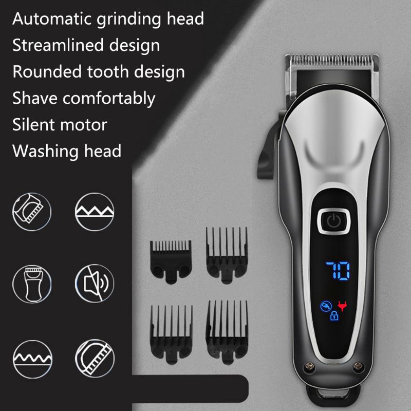 Elektrische tondeuse, dierentrimmer, kappersverzorgingsset, oplaadbare draadloze tondeuse, scheerapparaat