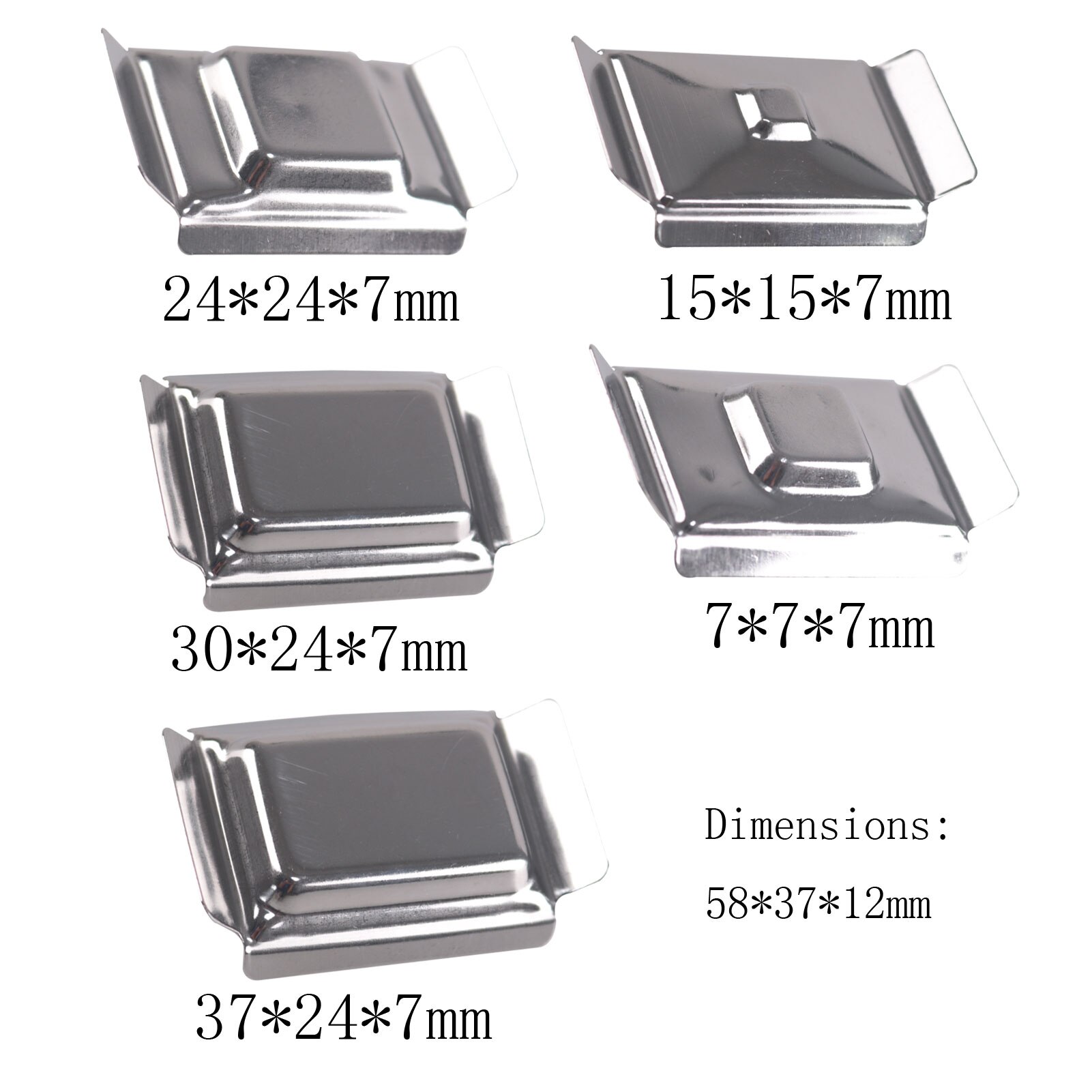 10pcs Stainless Steel Embedding Box Bottom Mold for Paraffin Section/Organization/Sample Reusable Embedding Frame Mould