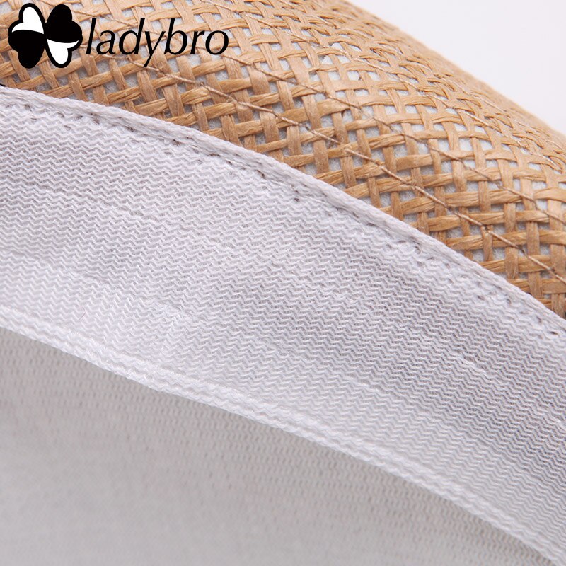 Ladybro Women Sun Hat For Men Hat Kids Summer Beach Hat Child Cap Female Panama Straw Hat Male Gangster Trilby Sun Visor Cap Boy