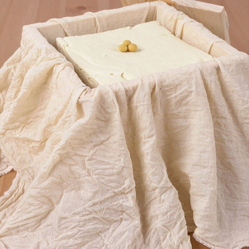 Gasa de muselina de algodón multifuncional, Kit de tela de filtro de leche de soja y vino, molde de prensado de soja, utensilio de cocina para hornear, 9 tamaños