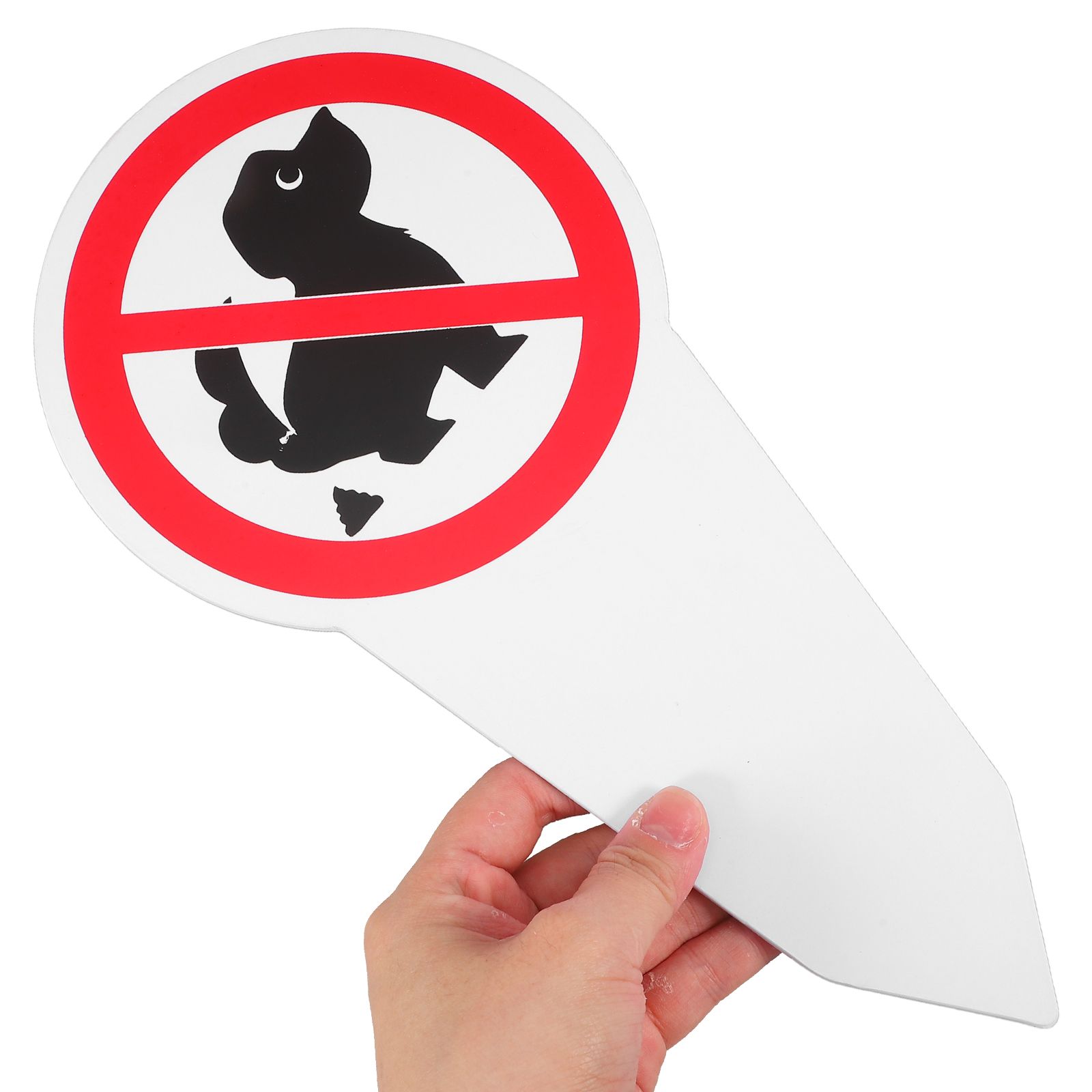 Dog Poop Sign Garden Lawn Yard Decoration No Pooping Prevention Stake Awareness Signs Double Sided