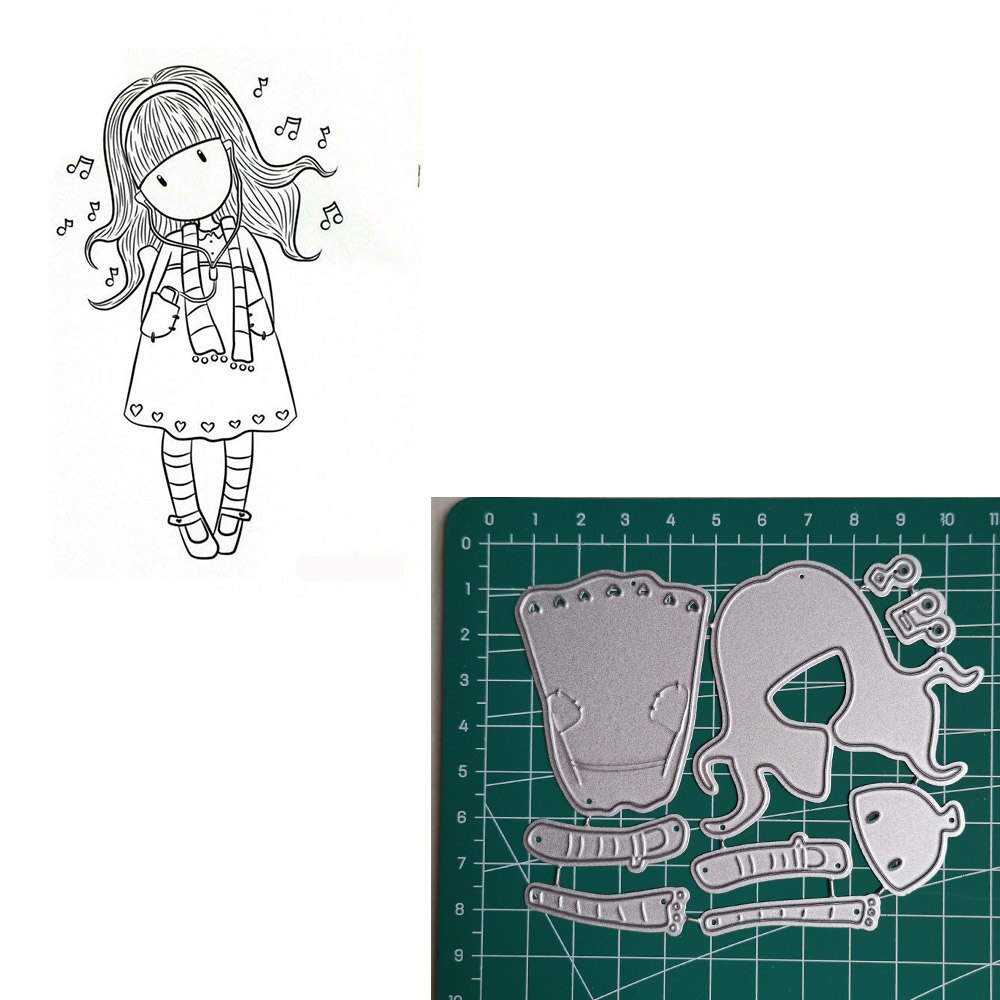 Craft Paper Dies Cut For Card Making Spain Girl Doll Diy Scrapbooking Dies Metal Embossing Nouveau Arrivage 30: 48