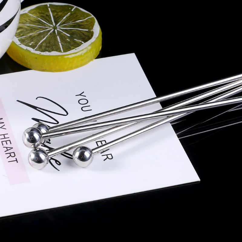 Smultring form rustfritt stål swizzle pinne rundt hode blanding cocktail kaffe rørere vin drikke bar tilbehør