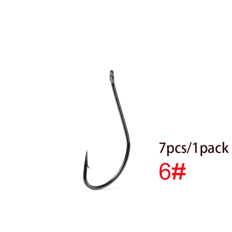 3Bags 56535 Fishing Tackle Hooks Saltwater Assist Hook Carp Hooks Japan Fishing Hooks Sea Jig Head Hook Circle Fishing Hook: 6