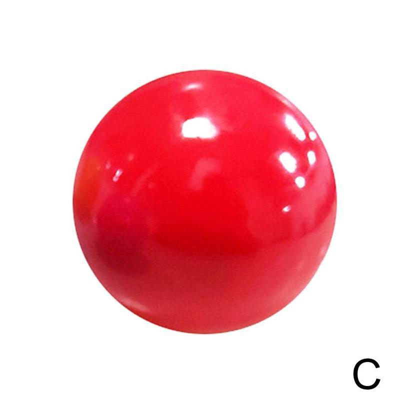 Pelota de descompresión TPR, pelota de Squash pegajosa, juguete brillante para niños, Bola de pared adhesiva, 1 Uds.: C