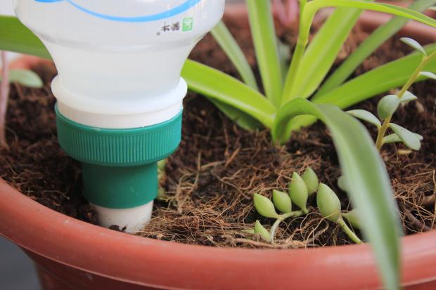 Irrigador de cerámica para botellas, Kits de cerámica de riego por goteo automático para jardín, cono de autorriego, herramientas de riego