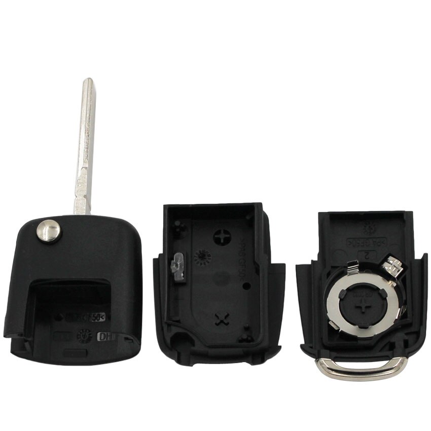 2 Button Flip Remote Key Case Shell Vouwen Autosleutel Behuizing Voor Vw Volkswagen Bora Voor Seat Passat Polo voor Skoda Octavia