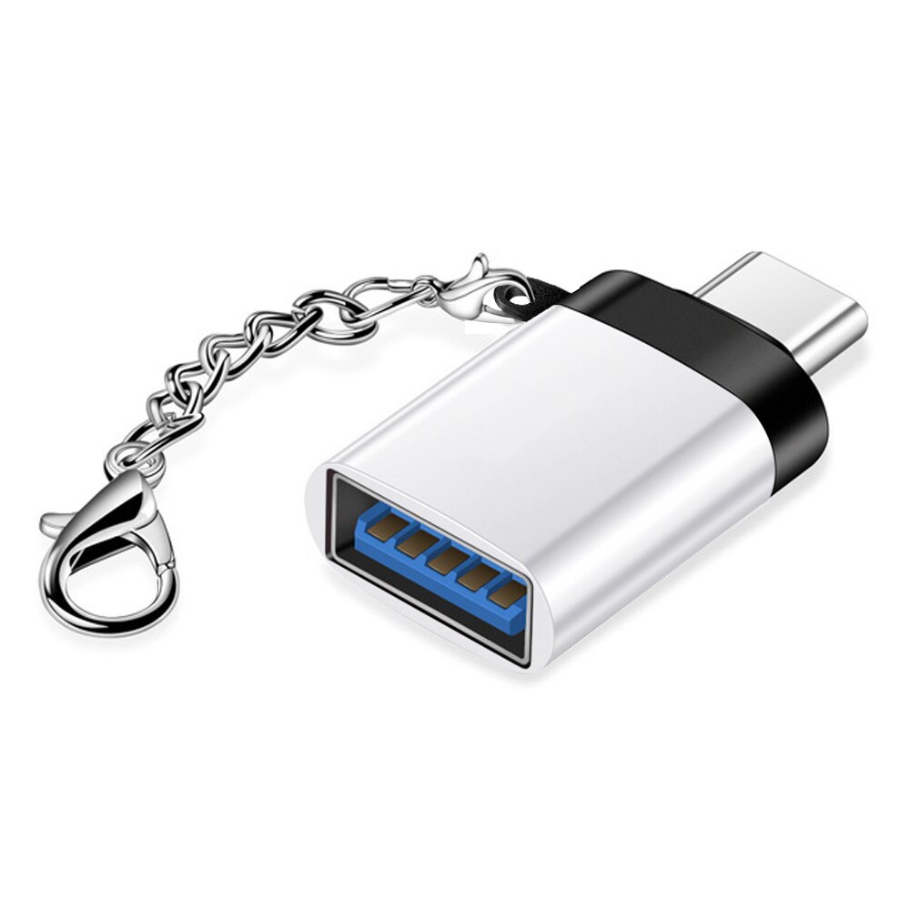 Usb C a Usb 3.0 Otg Tipo C Adattatore convertitore per Macbook pro Oneplus 7 pro 7 T di Un Più samsung S10 S9 S8 Huawei P20 pro di Tipo-C: Argento