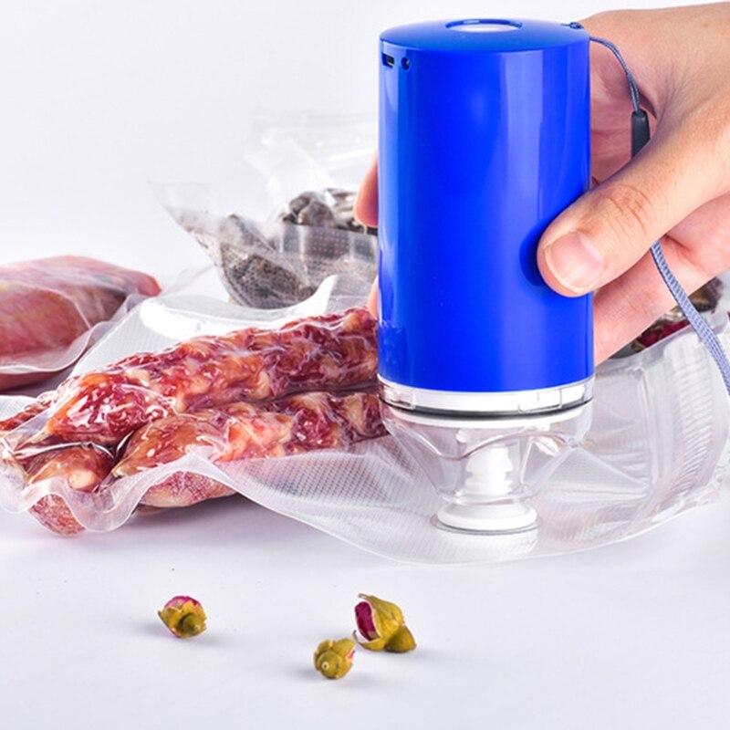Handheld Food Vacuum Sealer Packaging Machine Mini Film Container Packer USB Rechargeable Kitchen Supplies U1JE